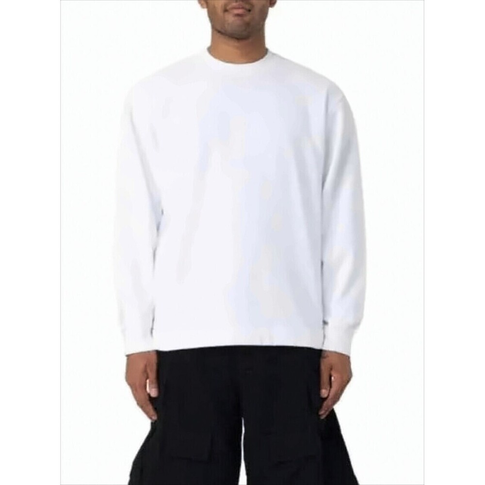 STONE ISLAND Long-Sleeve Cotton Top with Crew Neck